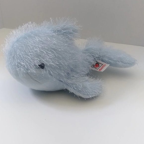 Ganz Webkinz Blue WHALE Plush No Code 10' Stuff An - Picture 1 of 9